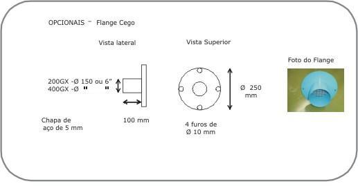 Flange sem Pré filtro